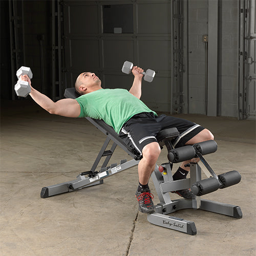 Body-Solid Heavy Duty Flat Incline Decline Bank GFID71B