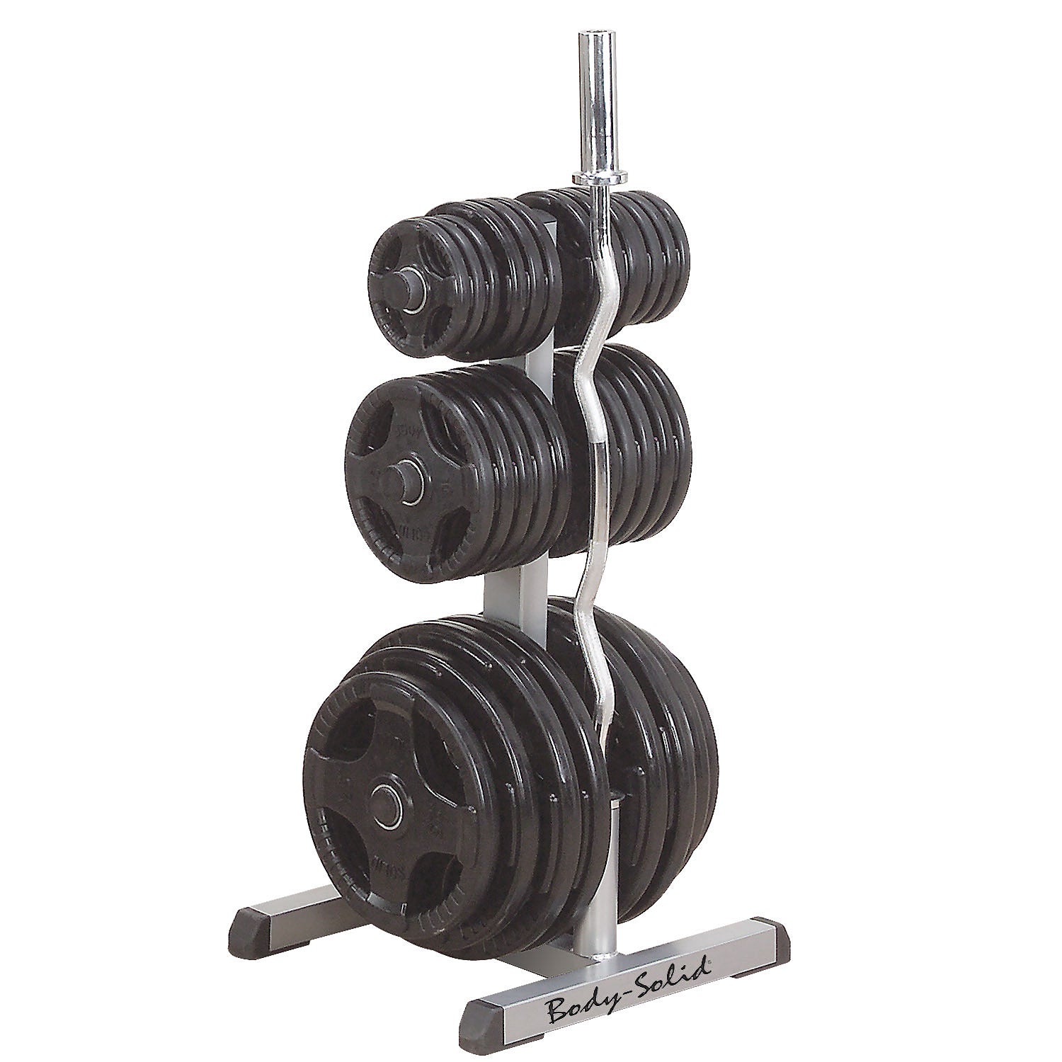 Body-Solid Olympic Plate Tree & Bar Holder GOWT
