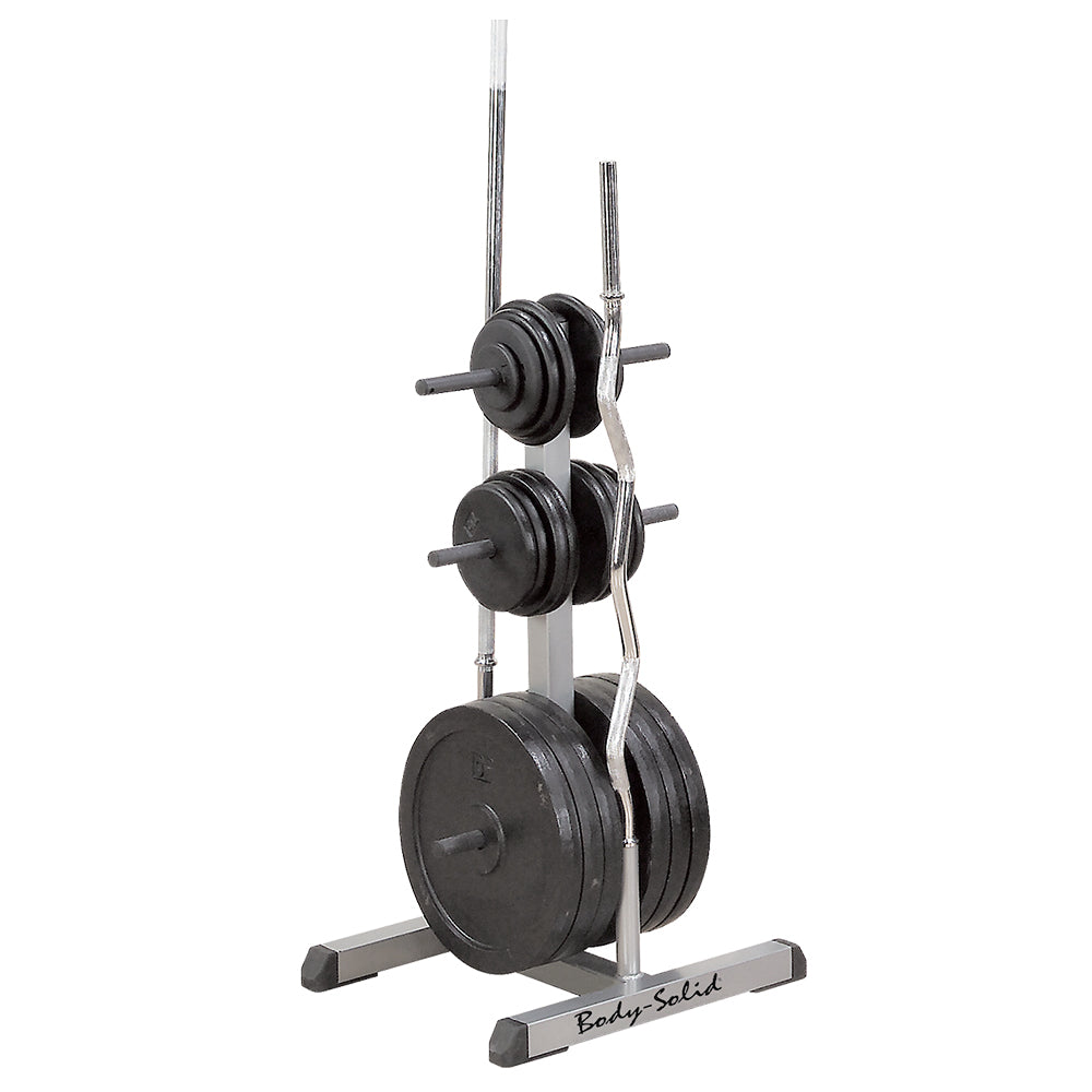 Body-Solid Standard Plate Tree & Bar Holder GSWTB