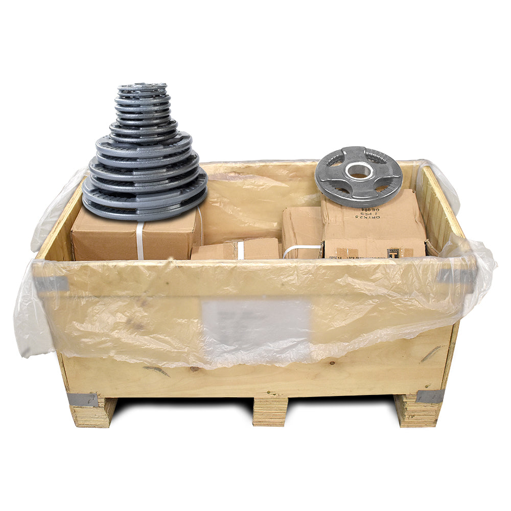 Body-Solid 120 kg Olympic Weight Plates in Crate OPTKS120