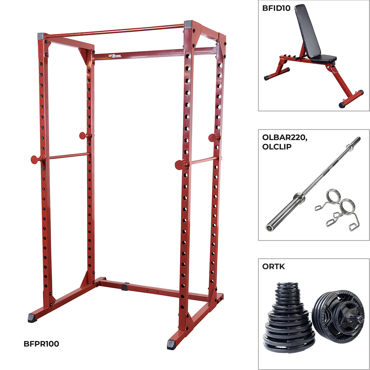 Best Fitness Power Rack Paket BFPR100PD