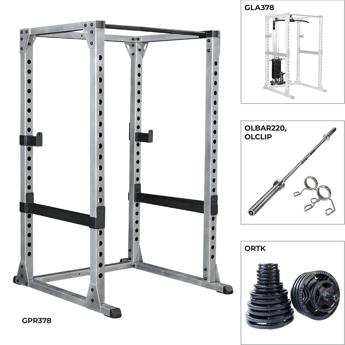 Body-Solid Power Rack Paket GPR378PD
