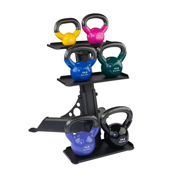 kettlebell aufbewahrung Body-Solid 3-Pair Kettlebell Rack GDKR50B