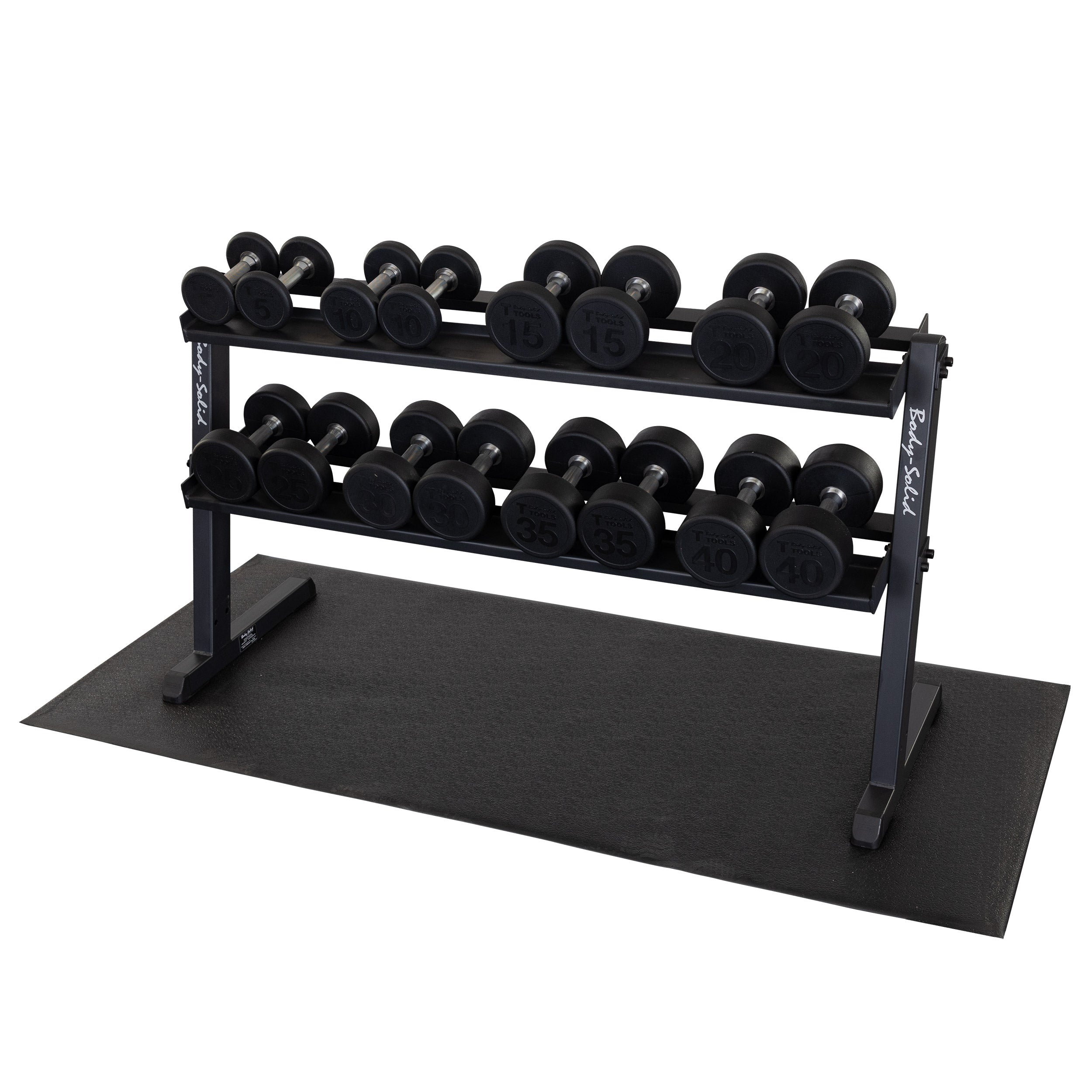 Body-Solid 2 Tier Pro Dumbbell Rack GDR60B
