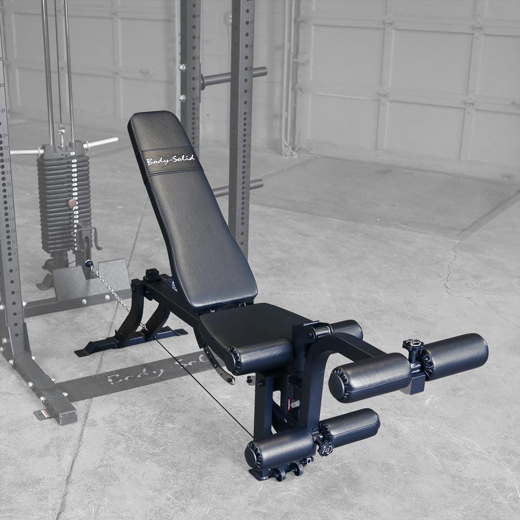 Body-Solid Verstellbare Bank mit verkabeltem Leg Developer GLEG