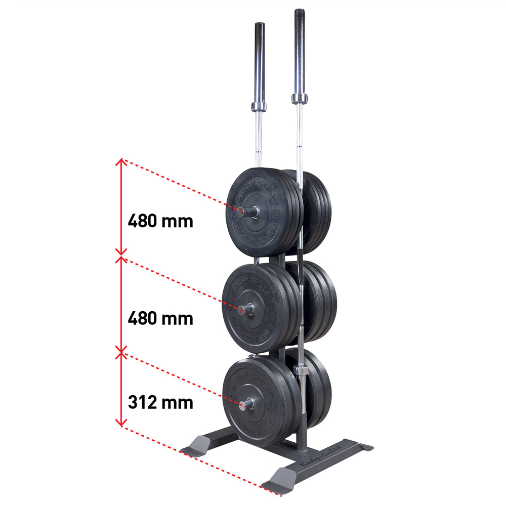 Body-Solid Olympic Plate Tree & Bar Holder GWT56