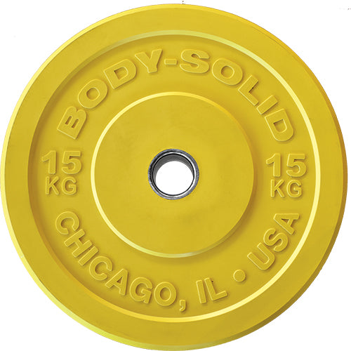 Body-Solid Chicago Extreme Colored Olympic Bumper Plates OBPXCK