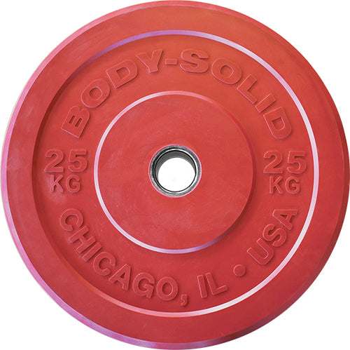 Body-Solid Chicago Extreme Colored Olympic Bumper Plates OBPXCK