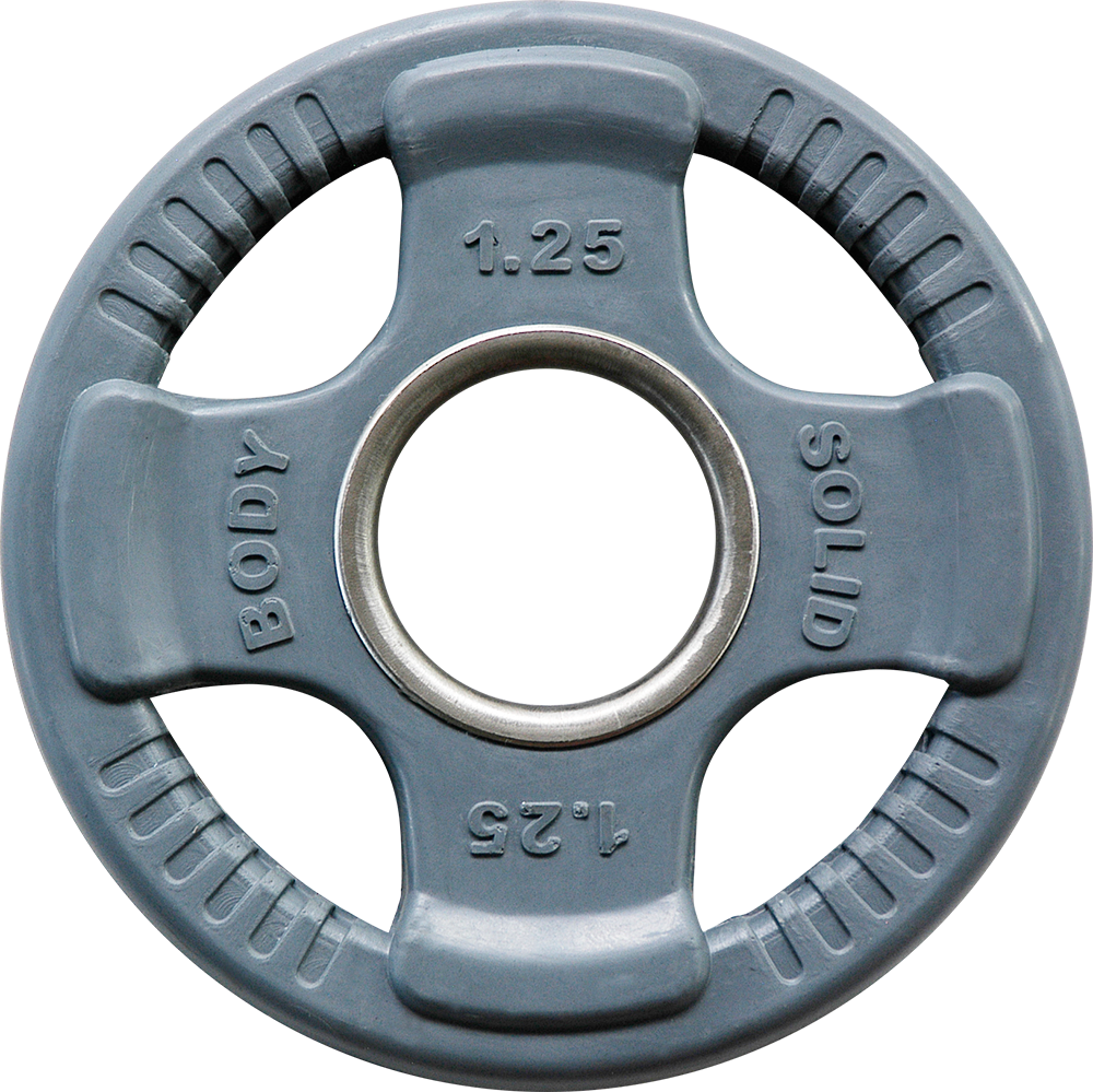 Body-Solid Coloured Rubber 4 Grip Olympic Plates ORCK