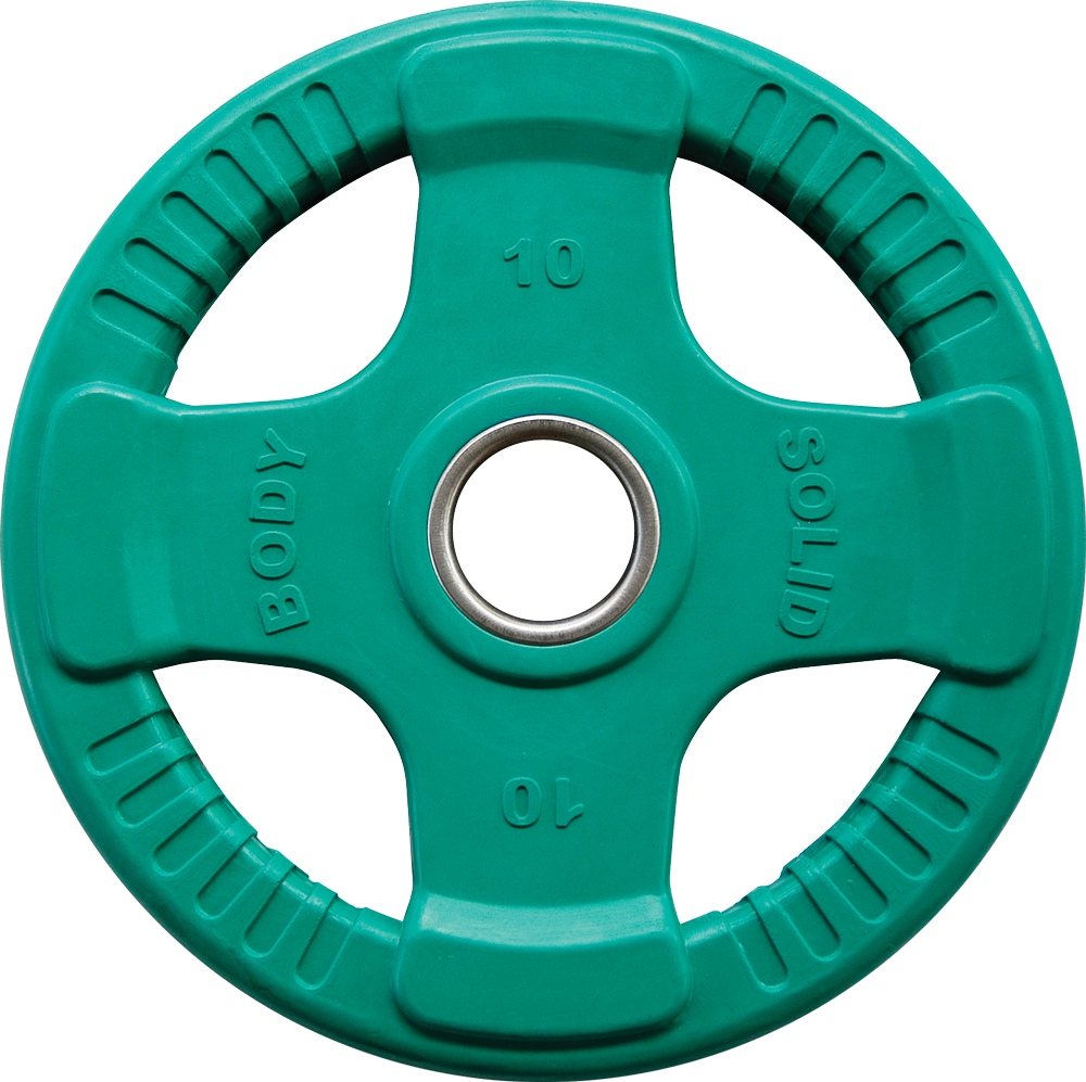 Body-Solid Coloured Rubber 4 Grip Olympic Plates ORCK