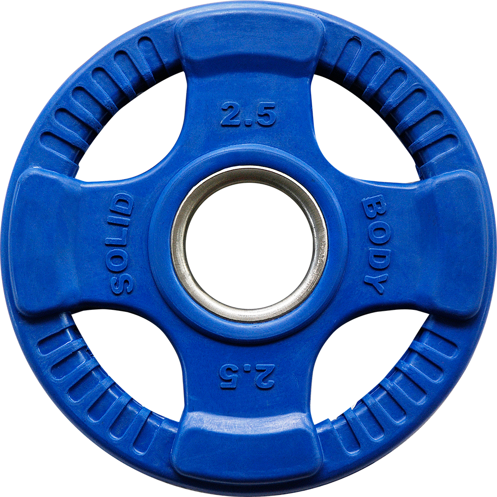 Body-Solid Coloured Rubber 4 Grip Olympic Plates ORCK