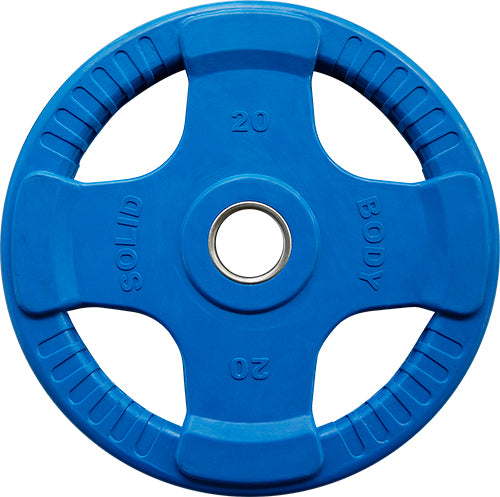 Body-Solid Coloured Rubber 4 Grip Olympic Plates ORCK