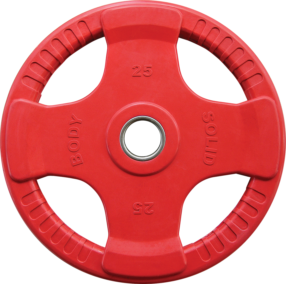 Body-Solid Coloured Rubber 4 Grip Olympic Plates ORCK