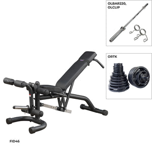 Body-Solid Olympic Leverage Bench Paket FID46PD