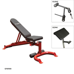 Body-Solid Leverage Gym Bench Paket GFID100PD
