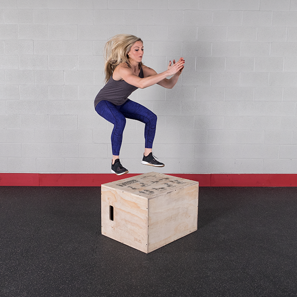 Body Solid Tools 3-in-1-Holz-Plyo-Box BSTWPBOX